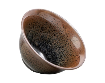 90ml / 3.04 oz Jianzhan Tenmoku Tea Cup - Partridge Spot