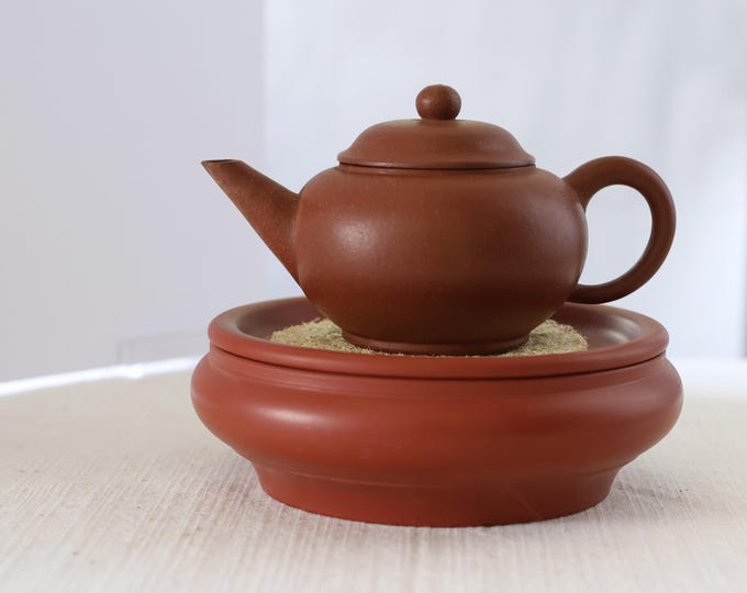 Chaozhou Red Clay Teapot Holder with Water Storage Function