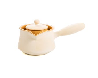 500ml Chaozhou White Clay Side Handle Tea Cooking Pot,Electronic Stove/Carbon stove/Alcohol Stove Available