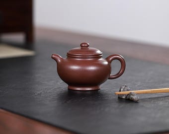 Fully Handmade 200cc Zisha Purple Clay Teapot