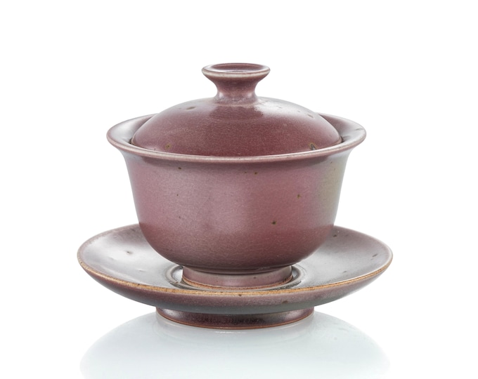 140ml Jingdezhen Kiln Transmutation Pink Gaiwan