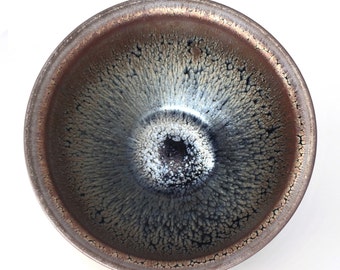 Jianzhan Tenmoku Matcha Bowl, Oil Spot Tea Chawan (275ml)