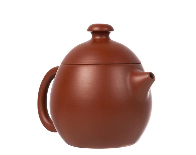 100ml / 3.38 oz Handmade Red Clay Teapot “Dragon Egg” Teapot,Chinese Kungfu Tea wares