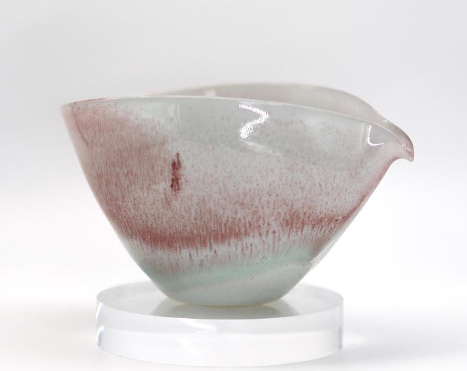 200ml / 6.76 oz Jingdezhen Handmade Wood-Fired Fair Cup - Red & Blue Tea Pitcher