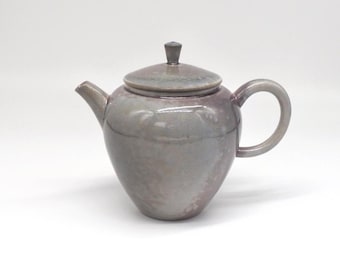 155ml Jingdezhen Handmade Wood Fired Purple Kiln Transmutation Teapot