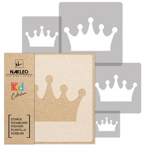 Crown Wall Stencil Set: Reusable DIY Kids Room Decor