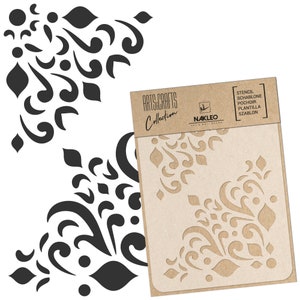 Fai da te Stencil in Plastica Riutilizzabile - A5 A4 A3 - Mandala - Angolo - Arte Artigianato Parete Pittura Modello Scrapbooking