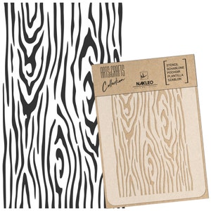 NAKLEO Fai da te Stencil in Plastica Riutilizzabile - A3 A4 A5 - In legno Tavola Pannello - Arte Artigianato Parete Pittura Modello