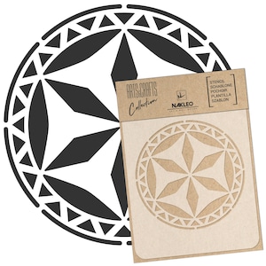 Stencil in plastica riutilizzabile fai da te // A3 A4 A5 Mandala popolare polacca // Artigianato - Mobili - Scrapbooking - Decoupage