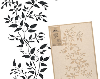 Plantilla de plástico reutilizable para niños // 45x65cm [17.7" x 24.6"] o 59x95cm [23.2" x 37.4"] // Planta de clemátide // Plantilla