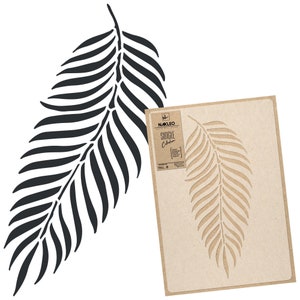 Large Wall Stencil for Painting - Tropical, Leaf - Reusable, Plastic Template for DIY Craft - Floor, Stenciling, Art, Decor