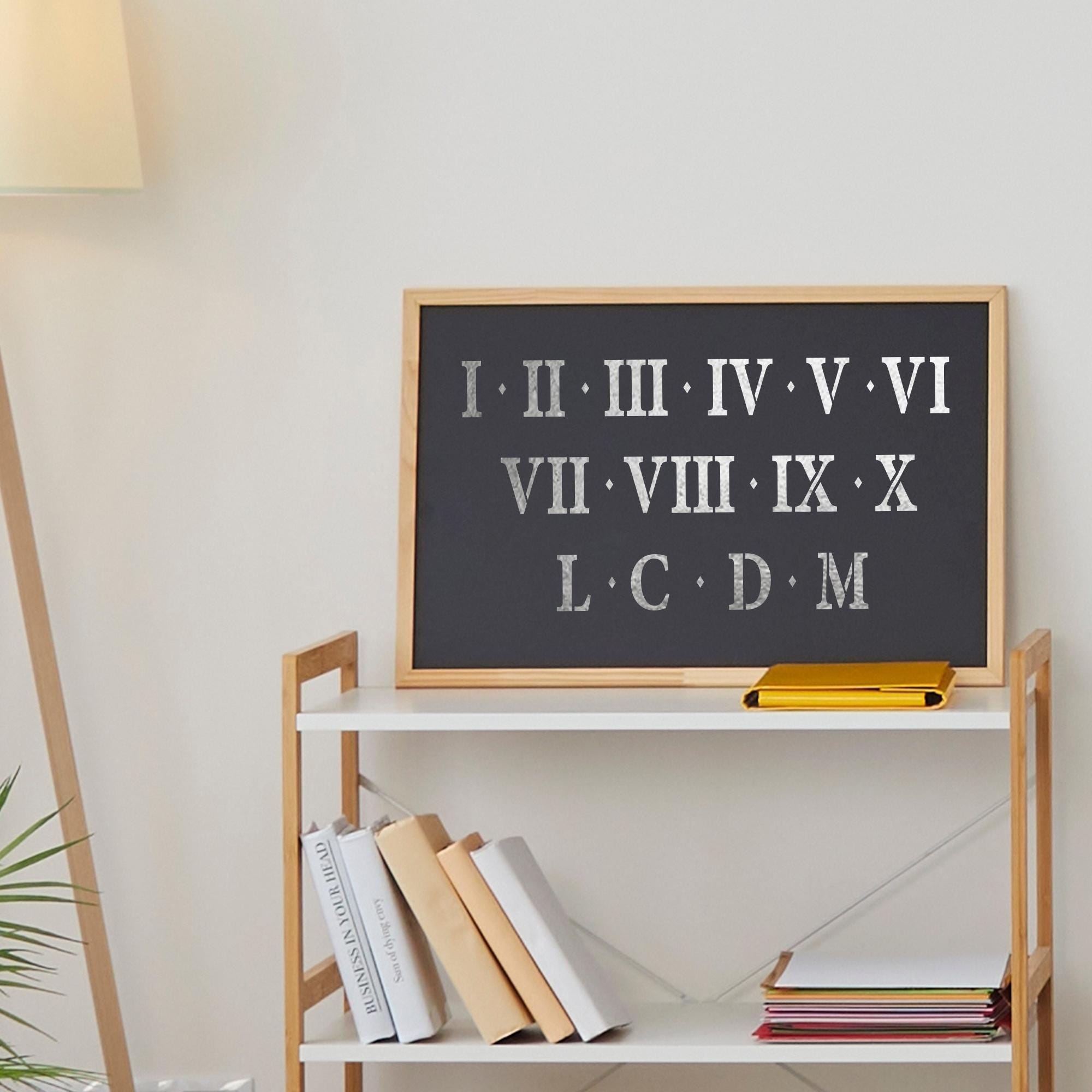 Stencil Da Parete Riutilizzabile - Numeri Times Roman 70mm, Modello Repetitive - Foto 5