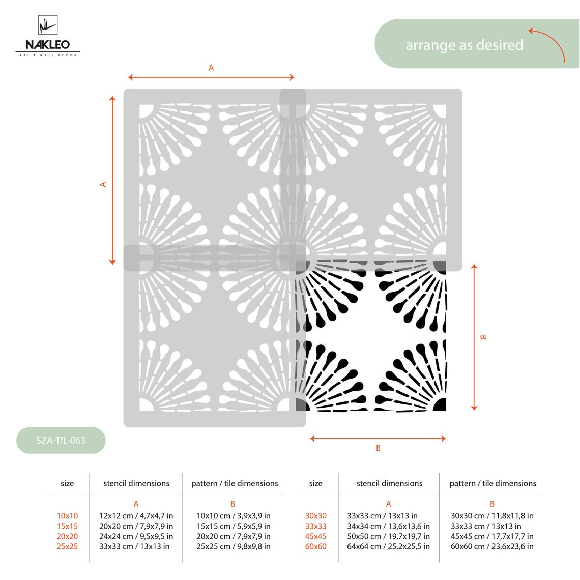 Dandelion Tile Stencil: Reusable Floral Floor & Patio Template - Etsy