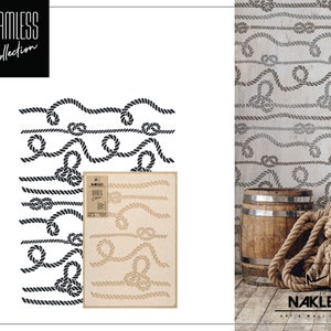 Watercolor Marine Knots, Nodes, Nautical Clip Art Anchor, Rope