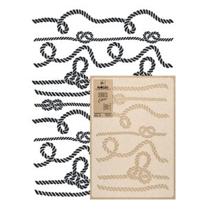 Rope Knots Wall Stencil: Large Reusable Marine Template (59x95 cm)