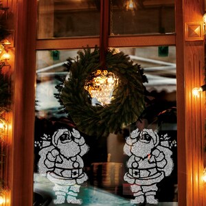 NAKLEO Reusable Christmas Window Stencil - Snowflake & Tree Patterns For Artificial Snow Spray (Large 23.2x37.4") - View #13