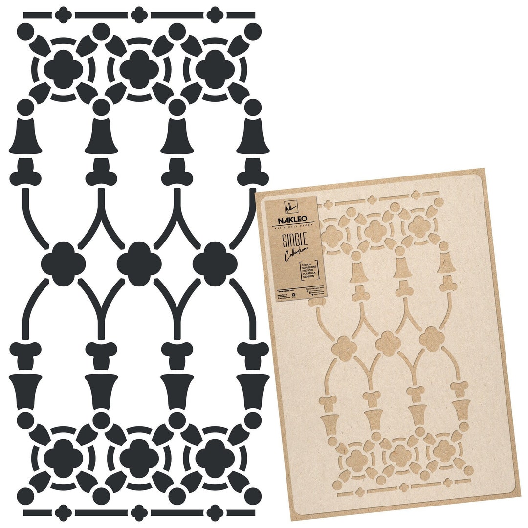 Large Wall Stencil for Painting - Art Deco - Reusable, Plastic Template ...