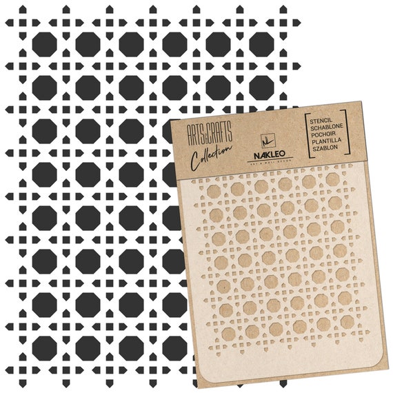 NAKLEO DIY Reusable Plastic Stencil - Classic Baroque - Art Craft Painting Pattern Template Scrapbooking Decoupage - Fabric Furniture - UK