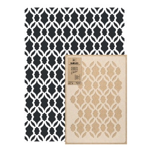 Moroccan Geometric Wall Stencil: Tangier Reusable Template (59x95 cm)