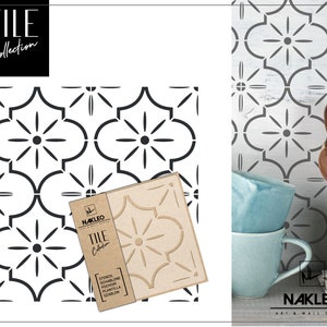 LUCCA Tile Reusable Plastic Stencil // Moroccan Geometric // - Etsy Canada
