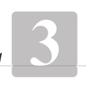 Stencil Da Parete Riutilizzabile - Numeri Times Roman 70mm, Modello Repetitive - Foto 9