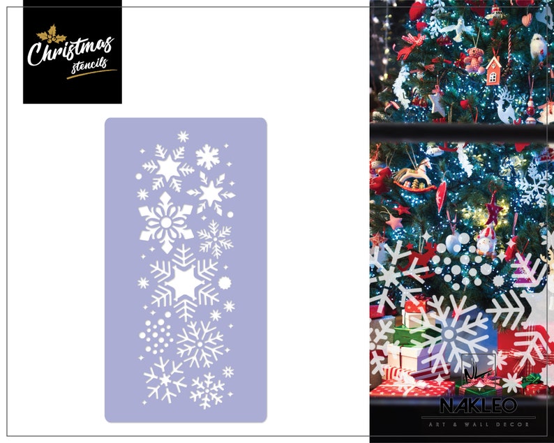NL Nakleo Art Wall 最安値挑戦 Decor Ste Window Christmas Reusable 日本限定 Plastic