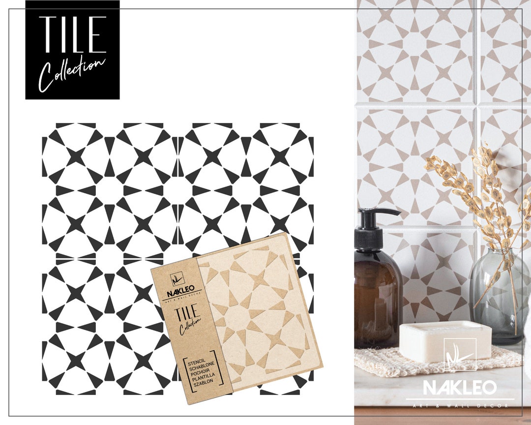 HAVANA Tile Reusable Plastic Stencil // Moroccan Geometric // - Etsy