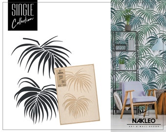 Plantilla de plástico reutilizable para niños // 43x64cm y 59x95cm // Areca Palmera Fronda // Plantilla