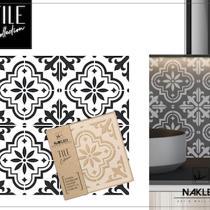 VALETTA Tile Reusable Plastic Stencil // Moroccan Geometric // Floor Wall