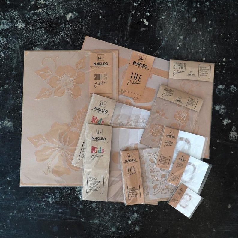 Large Wall Stencil for Painting Geometric, Mandala Reusable, Plastic