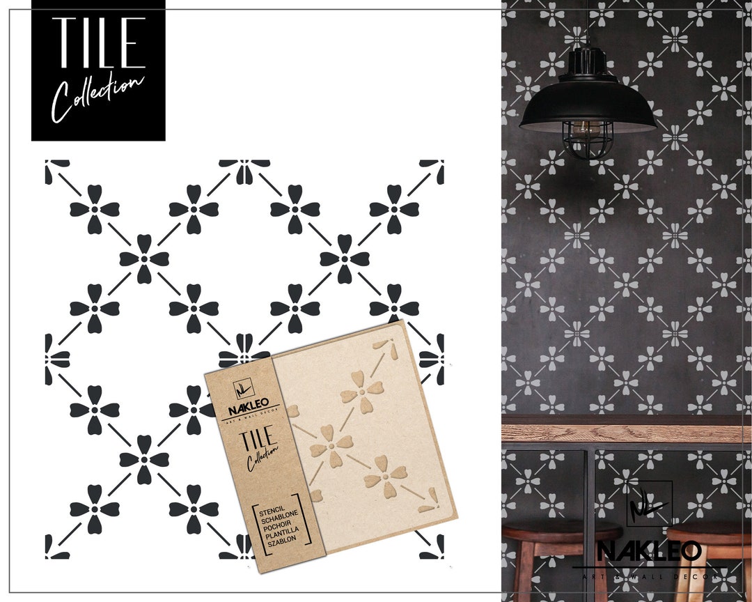 CAMPELO Tile Reusable Plastic Stencil // Moroccan Geometric // - Etsy