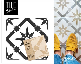 SAGARRA STAR Tile Reusable Plastic Stencil // Moroccan Geometric // Floor Wall