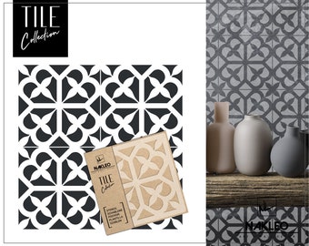 AVOLA Tile Reusable Plastic Stencil // Moroccan Geometric // Floor Wall