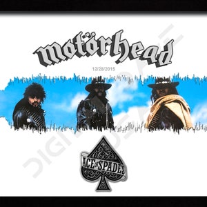 Ace Of Spades by Motörhead 8&quot;x10&quot; Sound Wave Art Print INSTANT Digital Download Printable JPG