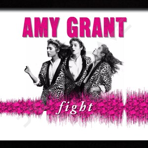 Fight by Amy Grant 8&quot;x10&quot; Sound Wave Art INSTANT Digital Download Printable JPG