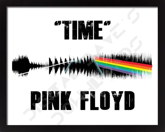 Time By Pink Floyd 8x10 Sound Wave Art INSTANT Digital Download.