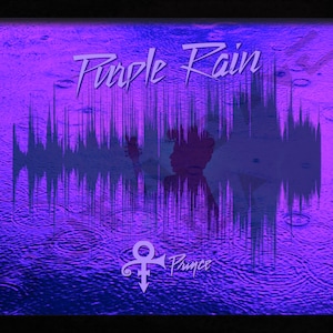 Purple Rain by Prince 8&quot;x10&quot; Sound Wave Art INSTANT Digital Download Printable jpg AND png included!