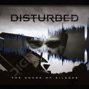The Sound Of Silence by Disturbed 8"x10" Sound Wave Art INSTANT Digital Download Printable JPG