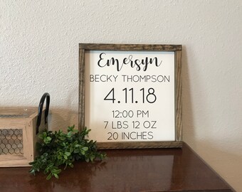 personalized baby signs
