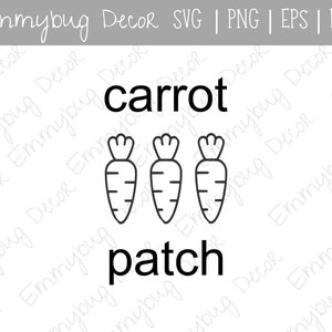 Carrot Patch SVG | Spring SVG | Easter SVG | Spring Cut File