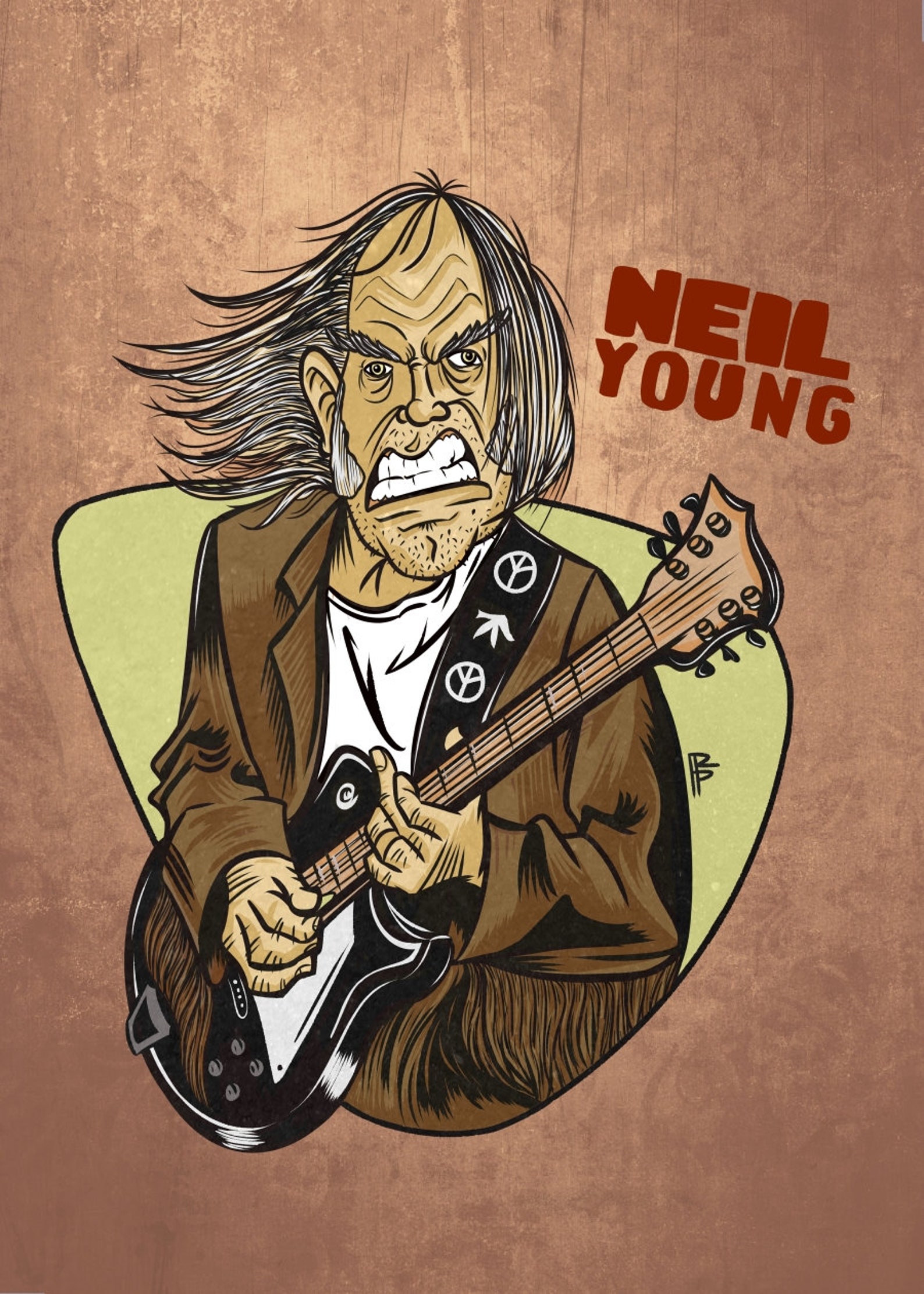 Guitar Hero Art Print Rock Music Fan Poster Wall Decor For Etsy