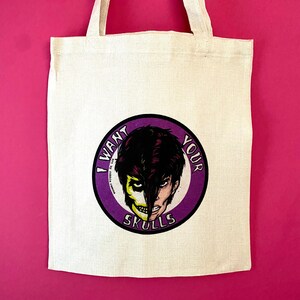 Hardcore Music Tote Bag, American Old School HC Tote bag, Punk rock Music Bag, Mifits Tote Bag, Minor Threat Tote Bag, Dead Kennedys print Misfits