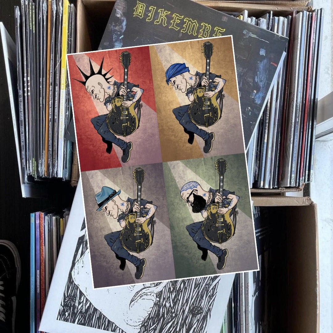 Rancid Art Print, Tim Armstrong Poster, Wall Home Decor, Punk Rock