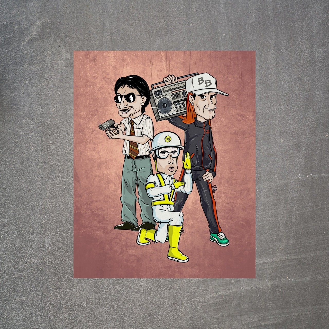 The Beastie Boys Art Print, Beastie Boys Poster, Old School Rap