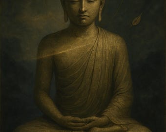 Buddha Meditation Art Print: Tranquil Yoga & Wellness Decor