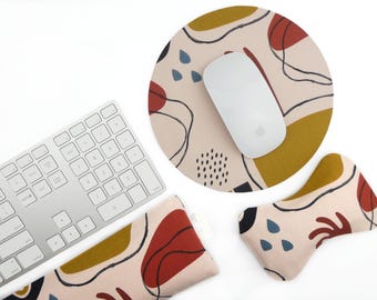 Buckwheat Hulls Wrist Rest | Breathable Adjustable Filling | Ergonomic Keyboard & Mouse Support | Washable cover, Australian Handmade