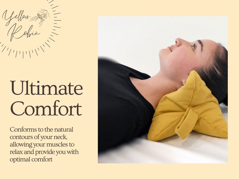 Buckwheat Hulls Neck Headrest Reading TV Couch Pillow Etsy