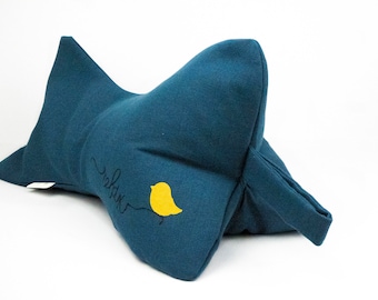 Embroidered Buckwheat Neck Pillow: Adjustable Headrest, Australian Handmade