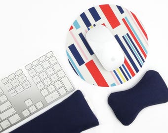 Adjustable Wrist Rests for Keyboard & Mouse | Breathable Natural Filling, Ergonomic, Washable cover, Handmade in Australia