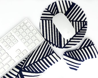 Adjustable Wrist Rests for Keyboard & Mouse | Breathable Natural Filling, Ergonomic, Washable cover, Handmade in Australia
